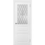 Честер ДО матовое с рис. 800*2000 Белая эмаль в интернет-магазине primadoors.by