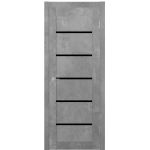 ST8 ДО черный лак 800*2000 Бетон светлый в интернет-магазине primadoors.by