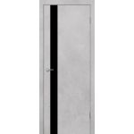 ST12 ДО черный лак 800*2000 Бетон белый в интернет-магазине primadoors.by