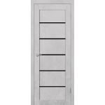 ST8 ДО черный лак 800*2000 Бетон белый в интернет-магазине primadoors.by