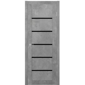 ST8 ДО черный лак 800*2000 Бетон светлый в интернет-магазине primadoors.by