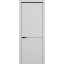 Квалитет К10 800*2000 Матовый Серый ALU Черная молдинг черный (Mb) зпп Eclipse под 2 петли зпз 196 в интернет-магазине primadoors.by