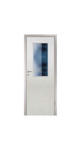Строительная дверь облицованная пластиком CPL (со стеклом) в интернет-магазине primadoors.by