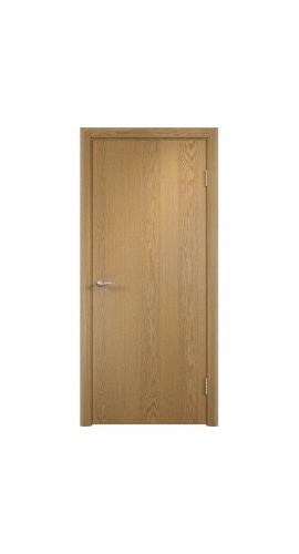 Строительная ламинированная дверь «ГЛП» (светлый дуб, глухая) в интернет-магазине primadoors.by