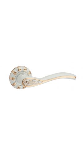 Ручка дверная Помпея Z1313E32 (Арни) (PC/White) в интернет-магазине primadoors.by