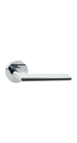 Ручка дверная Комета на круглой розетке(LOCKit) (PC/Black) в интернет-магазине primadoors.by