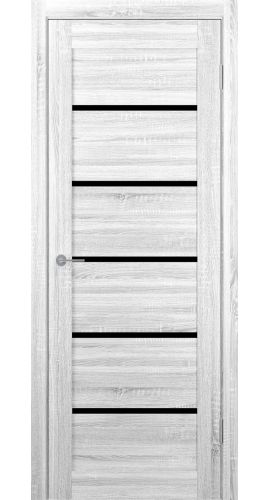 ST1 ДО черный лак 800*2000 Сонома светлый в интернет-магазине primadoors.by