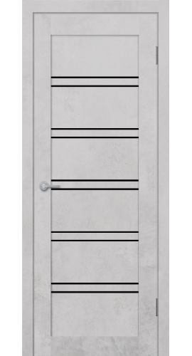 ST5 ДО черный лак 800*2000 Бетон белый в интернет-магазине primadoors.by