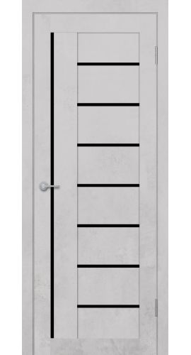 ST3 ДО черный лак 800*2000 Бетон белый в интернет-магазине primadoors.by