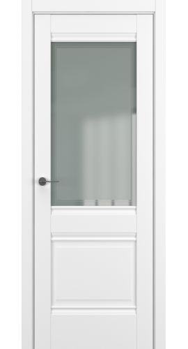 Венеция ДО Baguette B4 Сатинато с рамкой 800*2000 Белый матовый в интернет-магазине primadoors.by