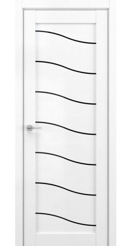 V2 DEFORM ДО черный лак 800*2000 Вайт вуд в интернет-магазине primadoors.by