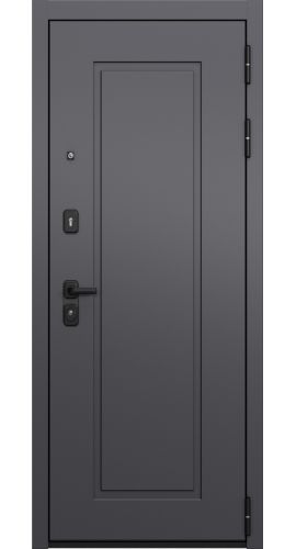P1 CITY PRIME PP Черный муар металлик E-0 Оскуро/Е-0 Белый матовый 860*2050 R в интернет-магазине primadoors.by