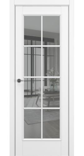 Неаполь ДО Baguette АК 2 прозрачное 800*2000 Белый матовый в интернет-магазине primadoors.by