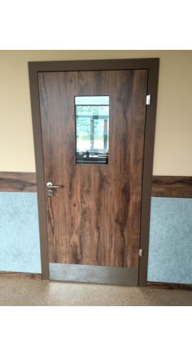 Дверь техническая  со стеклом Ф2 в интернет-магазине primadoors.by