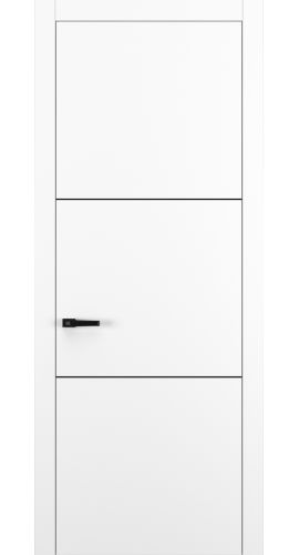 Квалитет К11 800*2000 Белый матовый ABS молдинг черный (Mb) зпп Eclipse под 2 петли зпз 196 в интернет-магазине primadoors.by