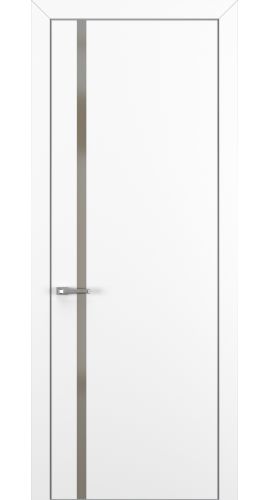 Квалитет К1 Silver Bronze 800*2000 Белый матовый ALU Серая зпп Eclipse 2.0 под 2 петли зпз 196 в интернет-магазине primadoors.by