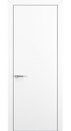 Квалитет К7 800*2000 Белый матовый ALU Серая зпп Eclipse под 2 петли зпз 196 в интернет-магазине primadoors.by