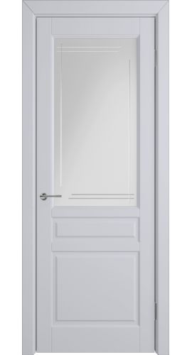 К2 COLORIT ДО матовое с фрезеровкой полосы 800*2000 Светло-серая эмаль в интернет-магазине primadoors.by