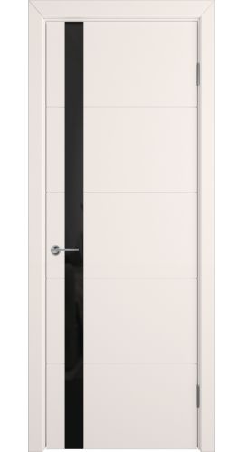К4 COLORIT ДО черный лак 800*2000 Слоновая кость эмаль в интернет-магазине primadoors.by