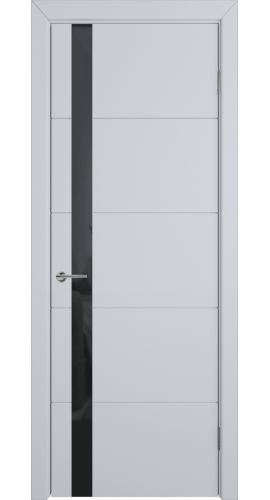 К4 COLORIT ДО черный лак 800*2000 Светло-серая эмаль в интернет-магазине primadoors.by
