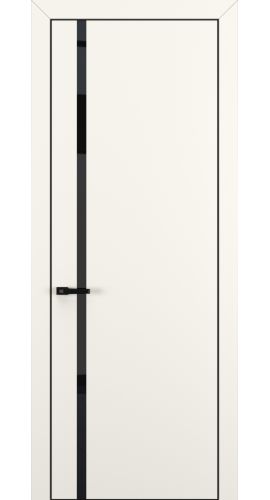 Квалитет К1 Black Classic 800*2000 Молочный матовый ALU Черная зпп Eclipse 2.0 под 2 петли зпз 196 в интернет-магазине primadoors.by