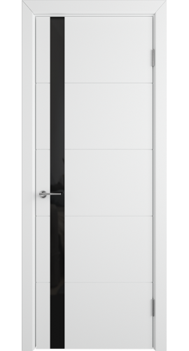 К4 COLORIT ДО черный лак 800*2000 Белая эмаль в интернет-магазине primadoors.by