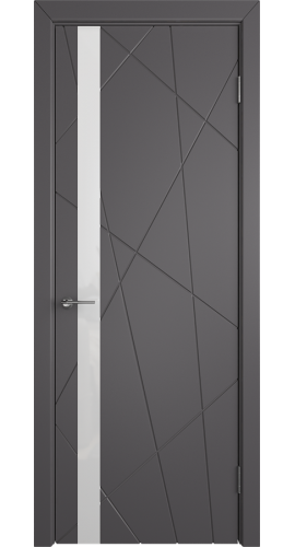 К5 COLORIT ДО белый лак 800*2000 Графит эмаль в интернет-магазине primadoors.by