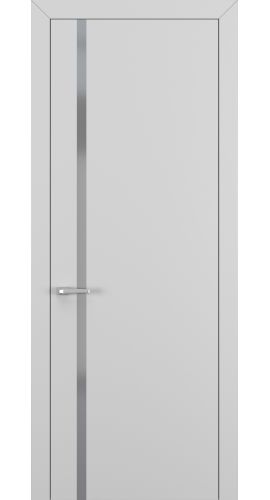 Квалитет К1 Silver Grey 800*2000 Матовый Серый ABS зпп Eclipse 2.0 под 2 петли зпз 196 в интернет-магазине primadoors.by