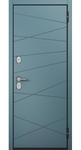 F1 FAMILY ECO PP Черный муар металлик E-130 Верде/Е-130 Белый матовый 860*2050 R в интернет-магазине primadoors.by