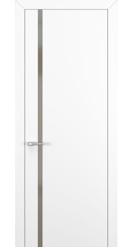 Квалитет К1 Silver Bronze 800*2000 Белый матовый ABS зпп Eclipse 2.0 под 2 петли зпз 196 в интернет-магазине primadoors.by