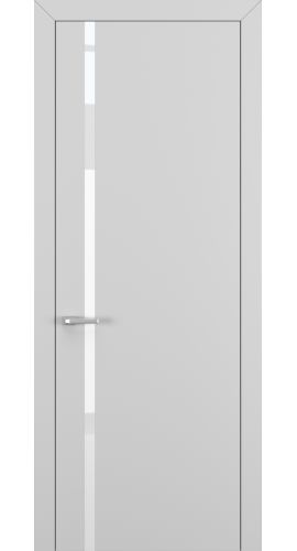 Квалитет К1 White Pure 800*2000 Матовый Серый ABS зпп Eclipse 2.0 под 2 петли зпз 196 в интернет-магазине primadoors.by